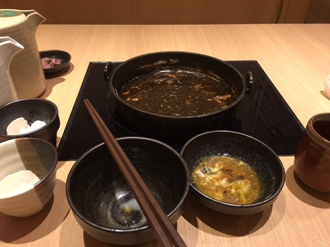 どん亭聖蹟桜ヶ丘店で食べ終わった鍋