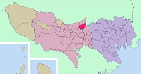 東久留米市の地図