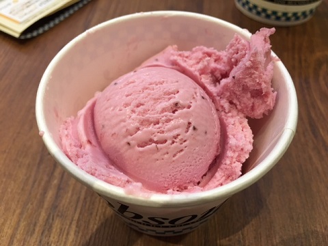 ホブソンズwith東京ワッフルのストロベリーアイスクリーム