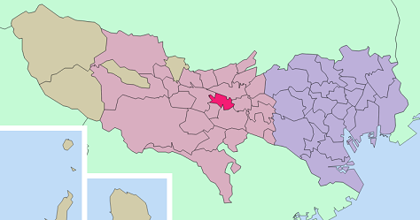 国分寺市の地図
